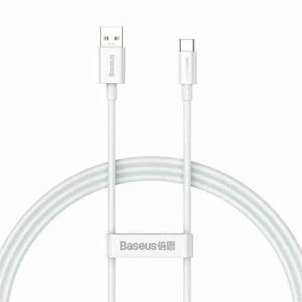  Usb Кабель-зарядка TYPE-C Baseus Superior Supervooc 1м (CAYS000902) 65W белый