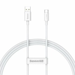 Usb Кабель-зарядка TYPE-C Baseus Superior Supervooc 1м (CAYS000902) 65W белый