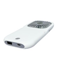 Вентилятор портативный + powerbank 3000mAh Xiaomi F20 белый
