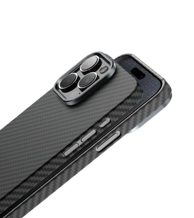  Накладка для i-Phone 15 Pro Keephone Kevilar MagSnap черный