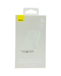 Powerbank с беспроводной зарядкой Baseus Magnetic Mini Wireless 10000mAh 30W (PPCX110202) белый