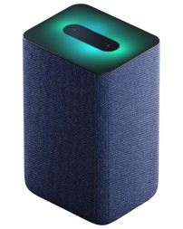 Умная колонка Яндекс Станция 2 с Алисой, антрацит, синяя