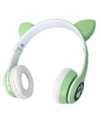 Стереонаушники Bluetooth Полноразмерные JBH Cat STM-28 BT5.0/200mAh зеленые