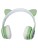  Стереонаушники Bluetooth Полноразмерные JBH Cat STM-28 BT5.0/200mAh зеленые