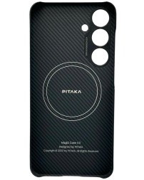 Накладка для Samsung Galaxy S24+ Pitaka Magez Case 4 черно-серая