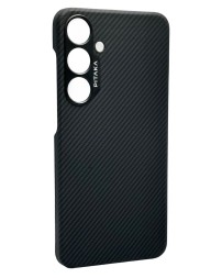 Накладка для Samsung Galaxy S24+ Pitaka Magez Case 4 черно-серая