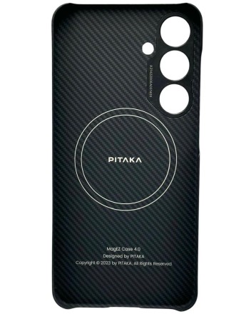  Накладка для Samsung Galaxy S24+ Pitaka Magez Case 4 черно-серая