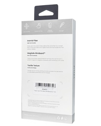  Накладка для Samsung Galaxy S24+ Pitaka Magez Case 4 черно-серая