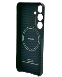 Накладка для Samsung Galaxy S24+ Pitaka Magez Case 4 черно-серая