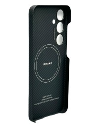 Накладка для Samsung Galaxy S24+ Pitaka Magez Case 4 черно-серая