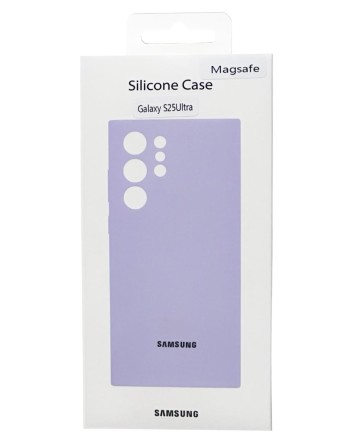  Накладка для Samsung Galaxy S25 Ultra MagSafe Silicone Case лиловый