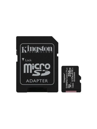  micro SDHC карта памяти Kingston 256GB Class 10 UHS-I Ultra 100MB/s с адапт. (SDCS2/256GB)