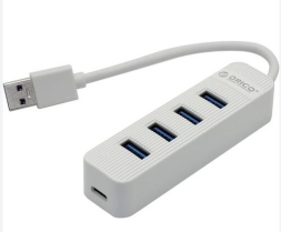 USB3.0 хаб Orico TWU3-4A USB3.0x4 белый