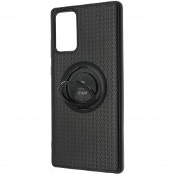 Чехол-накладка для Samsung Note 20 силикон iface с держателем чёрный
