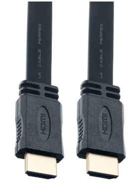  Кабель HDMI - HDMI v1.4 Perfeo (H1301) 1м плоский