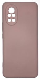 Накладка для Huawei Nova 8 Silicone cover без логотипа пудро