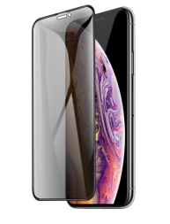 Защитное стекло для i-Phone 11/XR 6.1&quot; Hoco A34 Plus Антишпион чёрное