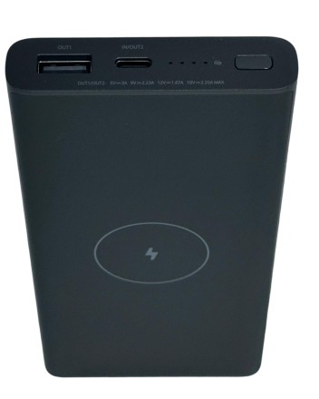  Powerbank с функцией беспроводной зарядки Xiaomi 10000 мАч 1USB+Type-C WPB15PDZM черный