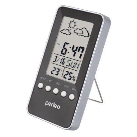  Часы-метеостанция Perfeo Window (PF-S002A) белые