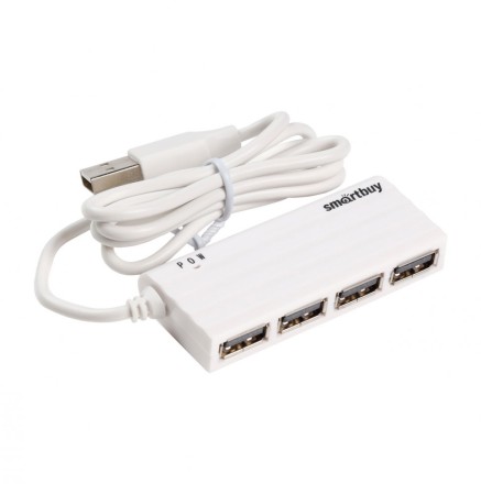  USB-HUB Smartbuy 4 порта белый (SBHA-6810-W)