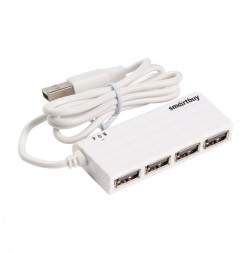 USB-HUB Smartbuy 4 порта белый (SBHA-6810-W)