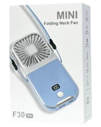 Вентилятор портативный + powerbank 3000mAh Mini F30 Pro белый