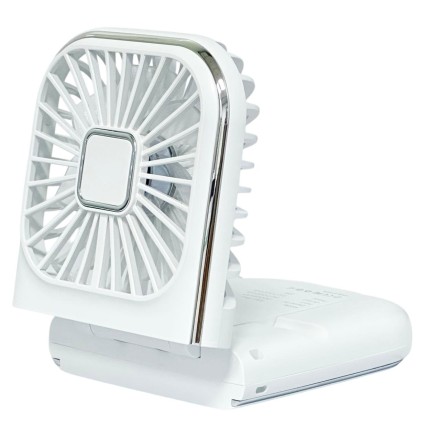  Вентилятор портативный + powerbank 3000mAh Mini F30 Pro белый
