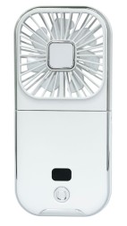 Вентилятор портативный + powerbank 3000mAh Mini F30 Pro белый