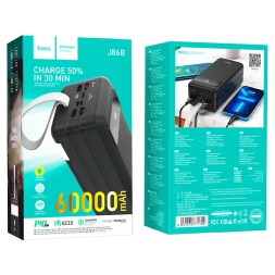 Powerbank Hoco J86B 60000mAh 22.5W 4USB/Iphone/Type-C/Micro черный