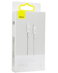 Кабель-зарядка Type-C на Lightning Baseus Superior Series 1м (CATLYS-A02) 20W белый