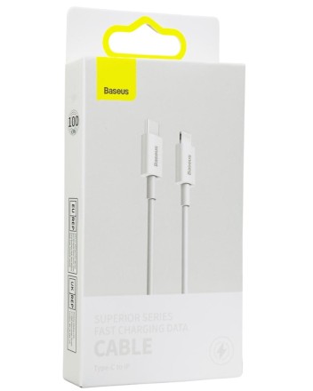  Кабель-зарядка Type-C на Lightning Baseus Superior Series 1м (CATLYS-A02) 20W белый
