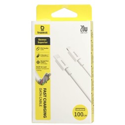Кабель-зарядка Type-C на Lightning Baseus Superior Series 1м (CATLYS-A02) 20W белый