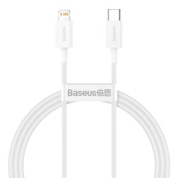 Кабель-зарядка Type-C на Lightning Baseus Superior Series 1м (CATLYS-A02) 20W белый