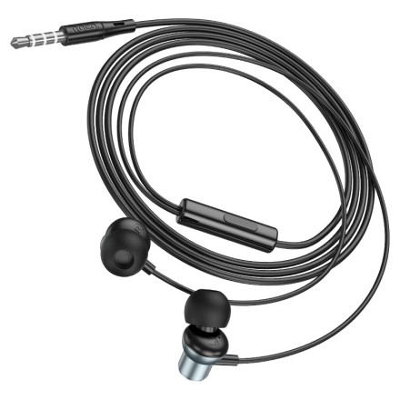  Наушники внутриканальные Hoco M110 1.2 м тёмно-серый