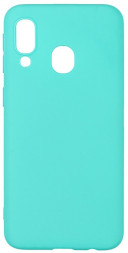 Накладка для Samsung Galaxy A40 Silicone cover бирюзовая
