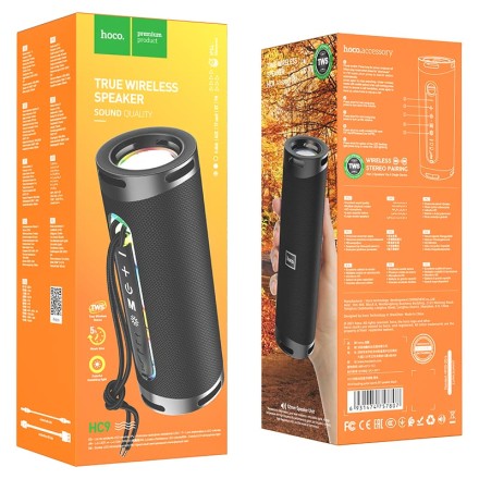  Bluetooth колонка Hoco HC9 BT5.0/1800mAh/5ч/10Вт/TF/FM/USB/AUX/IPX4 черная