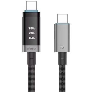  Usb Кабель-зарядка Type-C на Type-C Cuktech CTC615P 6A 1.5м черный