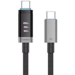 Usb Кабель-зарядка Type-C на Type-C Cuktech CTC615P 6A 1.5м черный