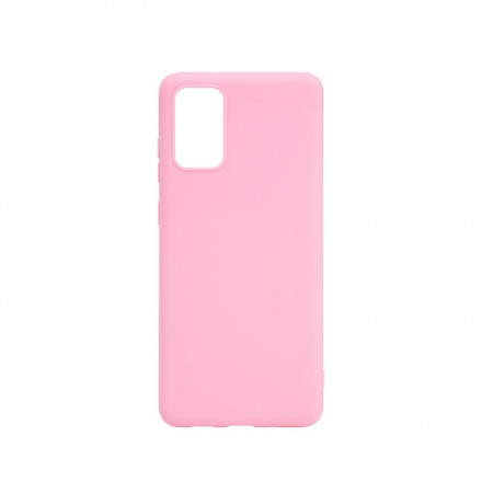 Накладка для Samsung Galaxy A02S/M02S Silicone cover розовая