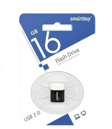  USB флеш накопитель Smartbuy 16GB Lara черный (SB16GBLARA-K)