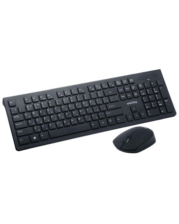  Комплект клавиатура+мышь мультимедийный Smartbuy 206368AG черный (SBC-206368AG-K) /20