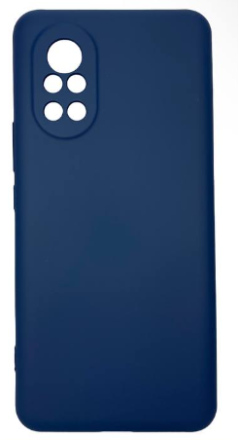  Накладка для Huawei Nova 8 Silicone cover без логотипа темно-синяя