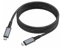 Usb Кабель-зарядка Type-C на Type-C Hoco US01 3в1 100W/10Gbps/4K 60Hz 1.8м черный