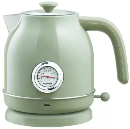  Чайник Ocooker QS-1701 под ретро винтажный зелёный