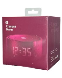 Умная колонка Яндекс Станция Мини Плюс с часами YNDX-00020 красная