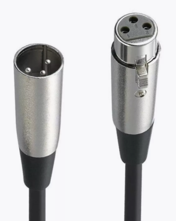  Инструментальный кабель Livepower H254 XLR/XLR мама-папа 1.8м черно-серебристый