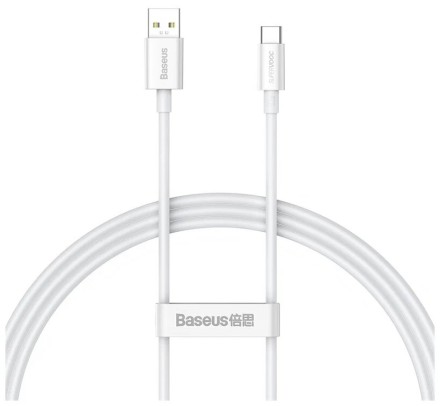  Usb Кабель-зарядка TYPE-C Baseus Superior 2м (CAYS001002) 65W белый