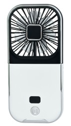 Вентилятор портативный + powerbank 3000mAh Mini F30 Pro бело-черный