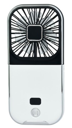  Вентилятор портативный + powerbank 3000mAh Mini F30 Pro бело-черный