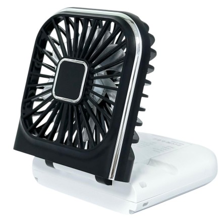  Вентилятор портативный + powerbank 3000mAh Mini F30 Pro бело-черный